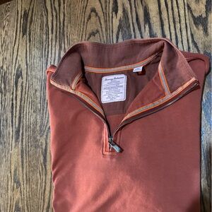 Tommy Bahama Rust Half-Zip Pullover
